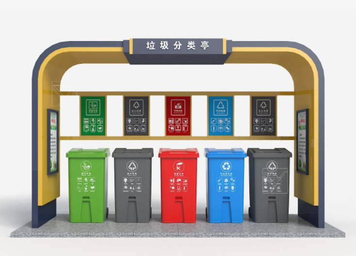 澳门内蒙古垃圾分类回收亭 小区分类垃圾亭